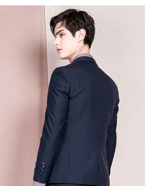 gdzs格度佐致男装专柜夏季西服男结婚薄款婚礼商务西装宝蓝色165s