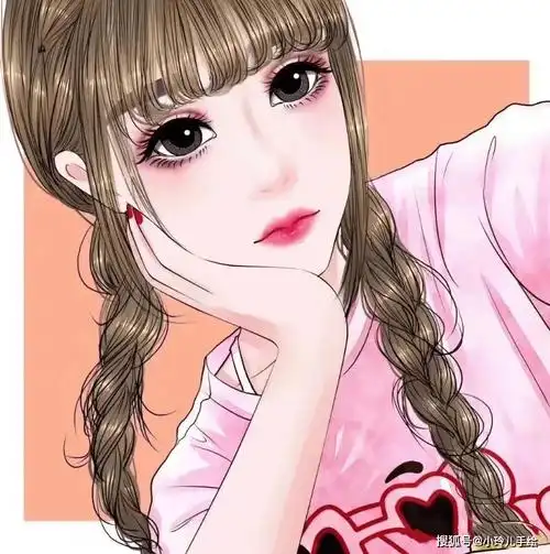 小玲儿手绘作品欣赏:总的来说,这些很小众却很惊艳的头像女,不仅可爱