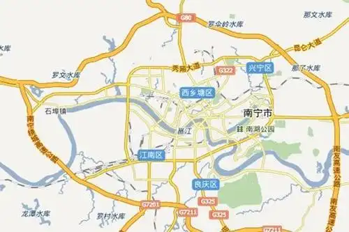 南宁区位图