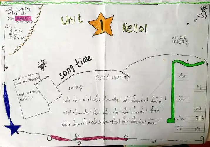 图片简单又漂亮简单又漂亮五年级英语手抄报图片english chant手抄报