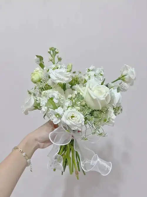 小清新白色系手捧花98