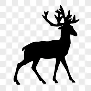 动物剪影元素素材