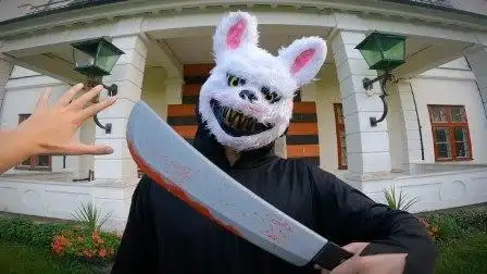 如果你遇到了兔子杀手?第一视角跑酷,闪电逃生