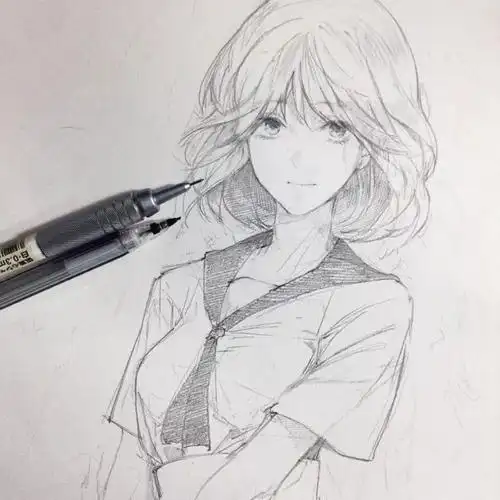 她笔下的漫画速写人物让你少女心泛滥