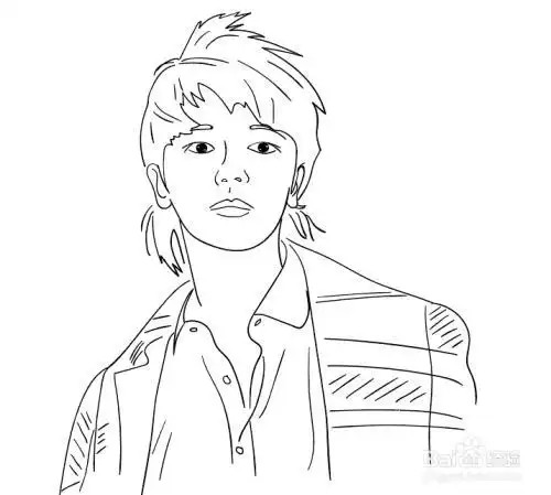 简笔画华晨宇视频教程