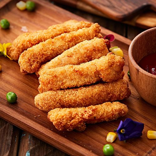 鸡肉正大孜然黄金炸鸡柳鸡条肉块油炸小吃下午茶生鸡肉