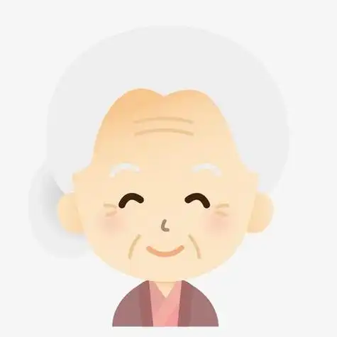 卡通老奶奶头像装饰