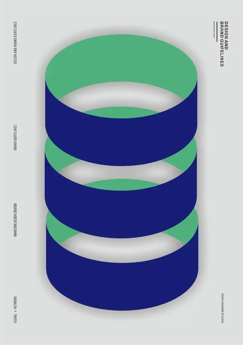 原创_圆圈立体几何海报创意设计.