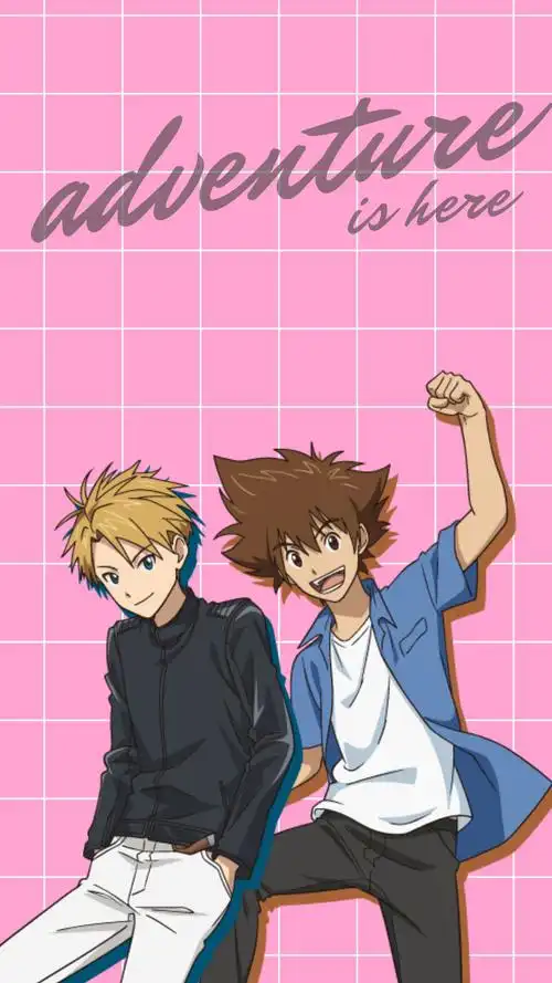 数码宝贝cp向自制壁纸