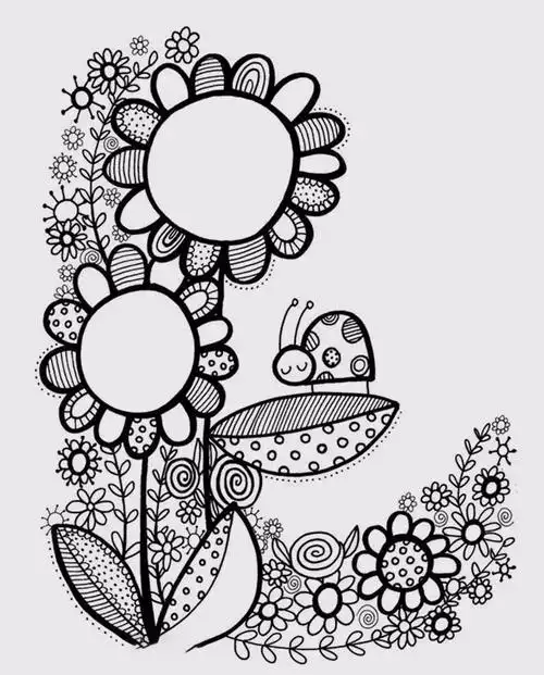 线描画儿童画 - 堆糖,美图壁纸兴趣社区