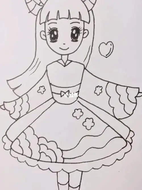 儿童画简笔画公主视频教程 简笔画图片大全-蒲城教育文学网