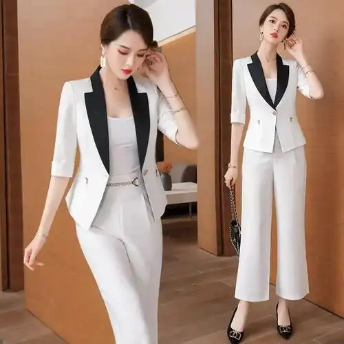春夏时尚 套装 职业装 气质中袖 高端修身 正装 韩版 - 女装/女士精品