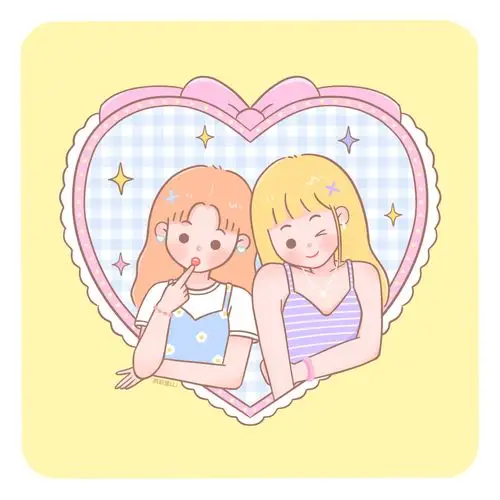 清甜可爱姐妹花头像图片