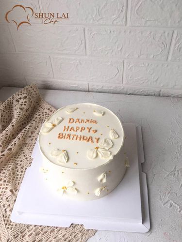 清新简单生日蛋糕母亲节女生生日蛋糕进口动物淡奶油广州同城配送