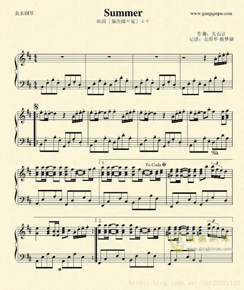 简单认识钢琴五线谱