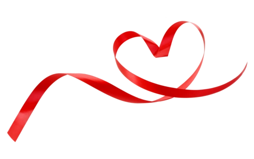 心形丝带png透明无水印高清免抠图片素材免费分享下载