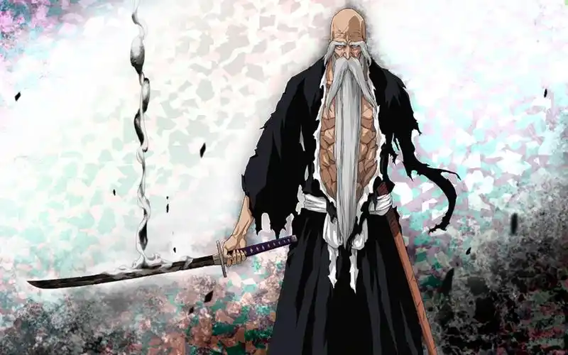 bleach卍解山本元柳斋重国残火太刀演示