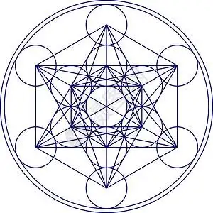 生命梅多维数据集神圣几何生命之花插画