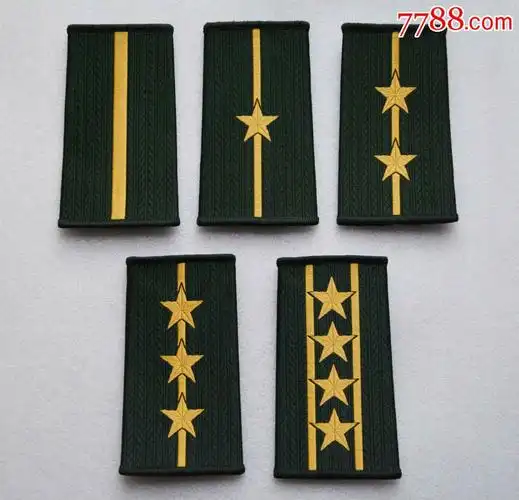 正品武套式单边肩章5枚(大号)