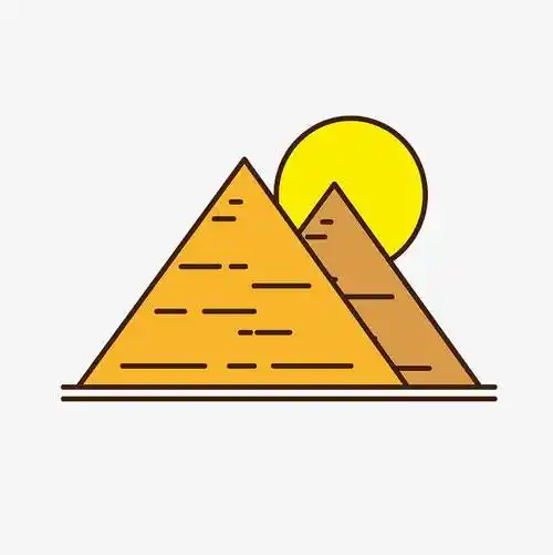 金字塔简笔画 金字塔简笔画彩色