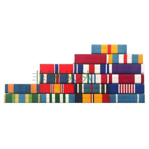 军迷美国空军将军服校官制服礼服胸前彩色胸章勋略章军衔资历章架