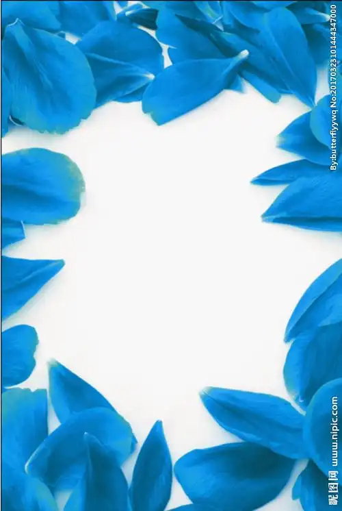 蓝色花瓣背景图设计图__广告设计_广告设计_设计图库_昵图网nipic.com