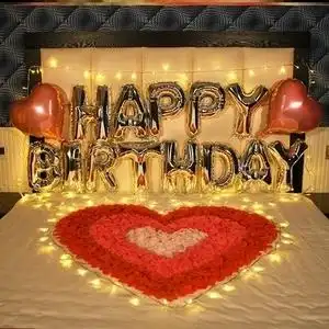 心形玫瑰花瓣图片