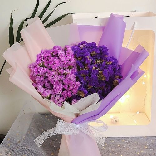 520情人节勿忘我干花花束毕业送闺蜜男女朋友老师情人节生日通用