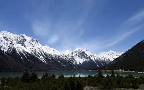 西藏然乌湖唯美自然风光图片壁纸-风景壁纸-壁纸下载-美桌网