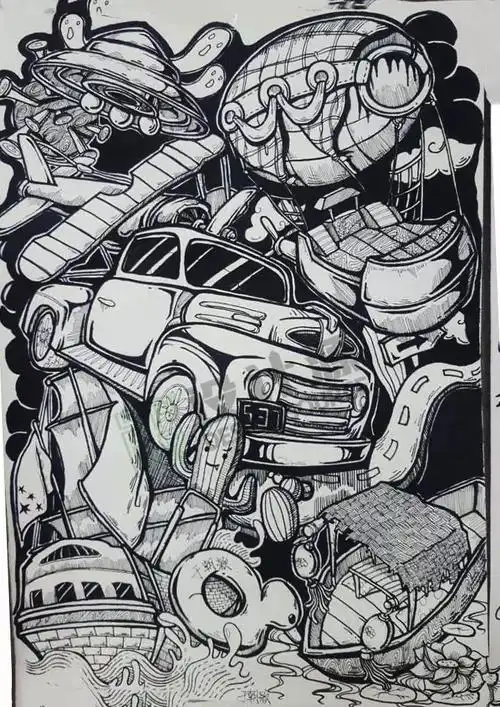 没有脑洞你还能画个啥创意图形出来