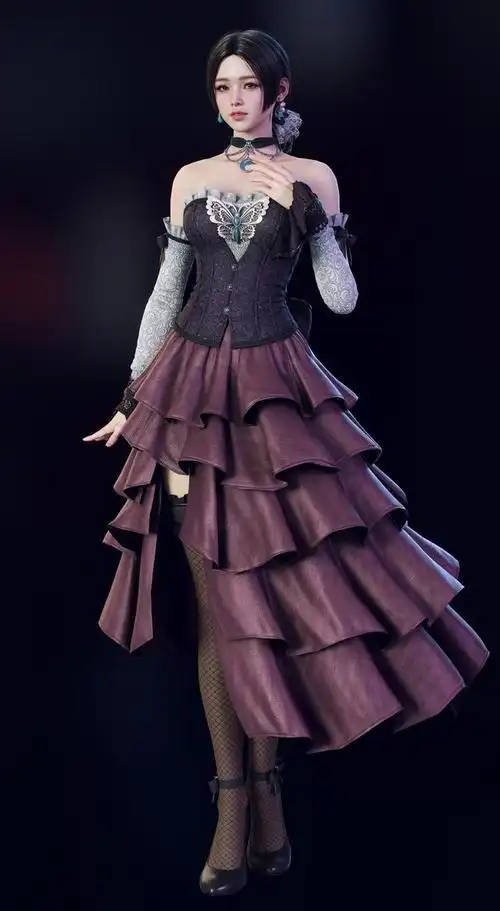 不错的一组3d人物建模作品造型漂亮细节到位