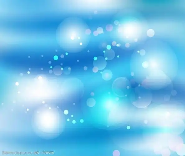 蓝色动感圆点光点梦幻背景图片