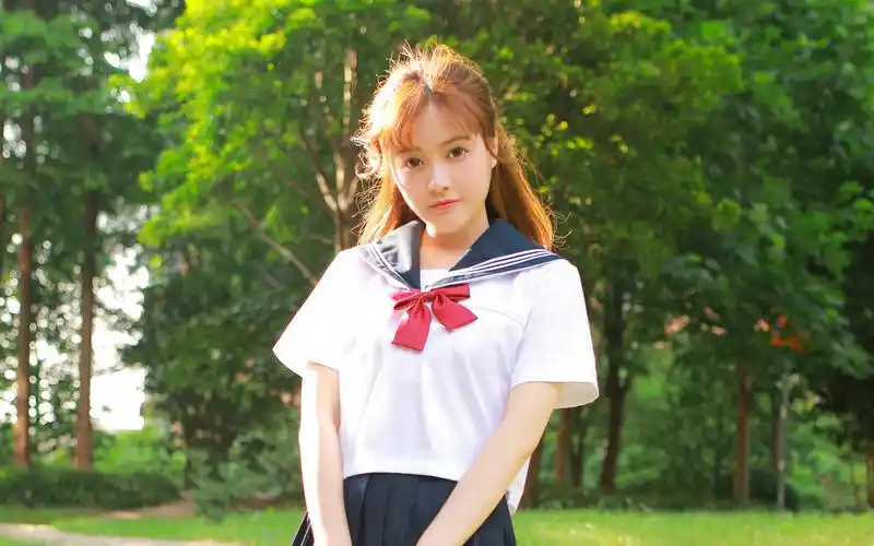 日系jk制服美女清新唯美写真图片壁纸