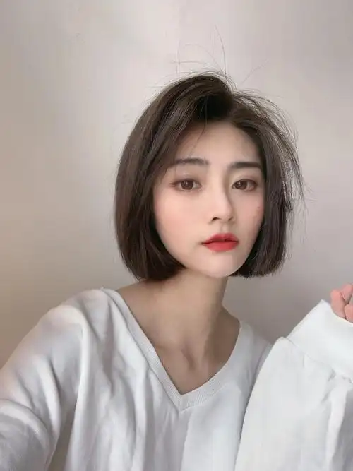 小清新减龄显瘦齐肩中短发适合圆脸