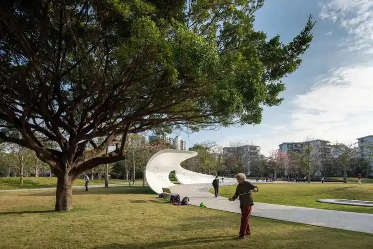 音乐喷泉9里维埃拉海滨公园木制高差露天舞台#景观设计