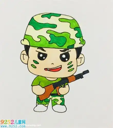 q版特种部队简笔画