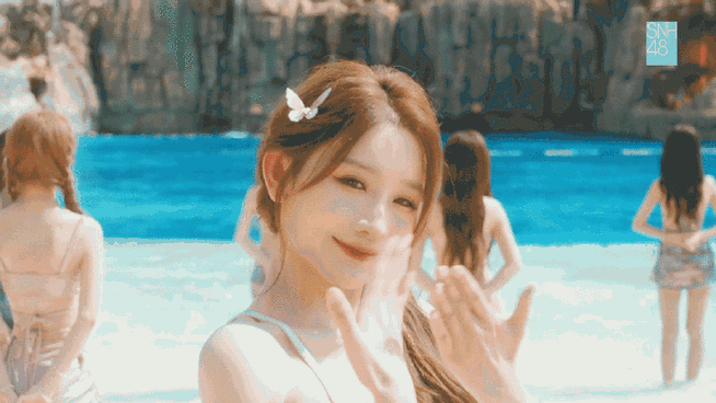 是要水着单谁懂,又可以看snh48的美女们养眼了91泳装造型又甜又活力