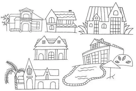 别墅怎么画简笔画图解