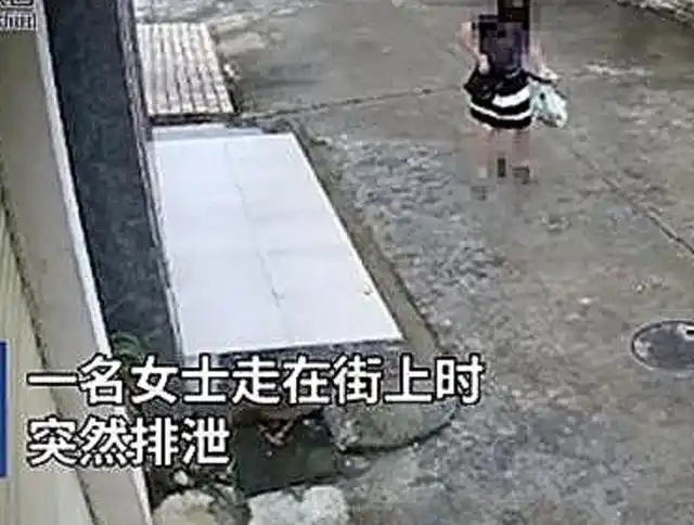 广东广州:一名中年女性穿着裙子站立式当街大便惊呆了网友