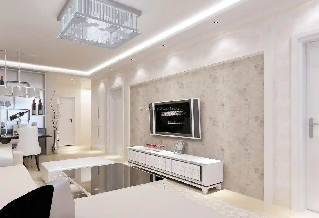 木工电视墙装修效果图_木工做的酒柜效果图带冰箱_木工做挂墙书架效果