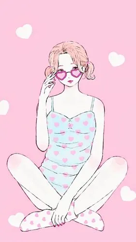 唯美清新q图版本简约时尚布艺原创卡通漫画手绘插画动漫可爱经典个性