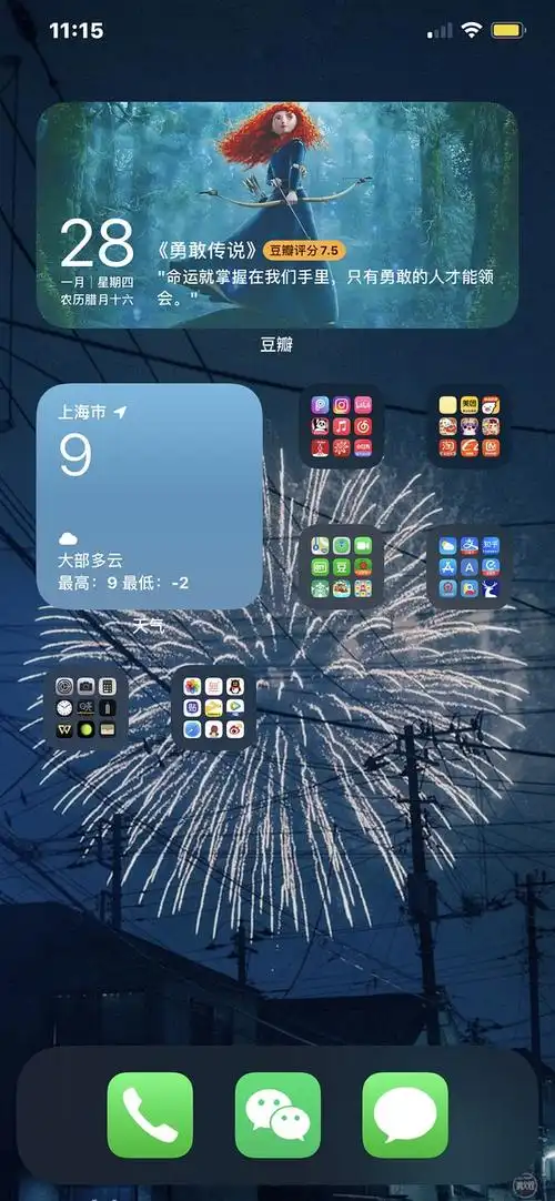 想看看苹果手机的桌面布局