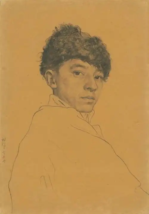 国画大师|有"中国人物素描第一"之称的李斛作品赏析