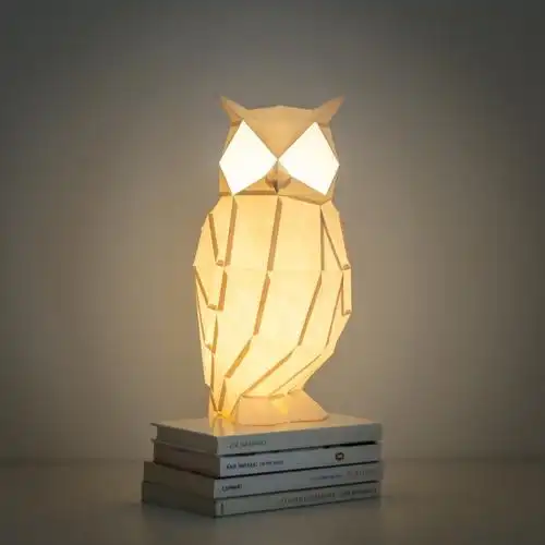 猫头鹰台灯设计 - 普象网