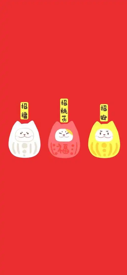 iphonex招财猫壁纸