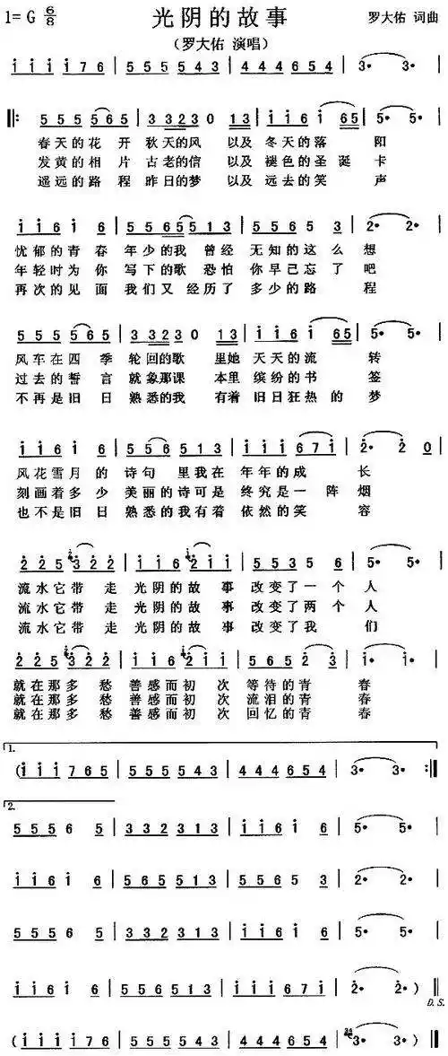 唱响人生/经典老歌《光阴的故事》