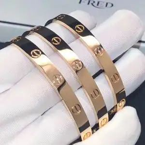 卡地亚手镯男男士白金