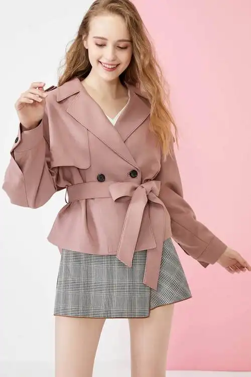 秋冬新款休闲短外套 贝莤妮品牌女装 杭州折扣服装货源批发