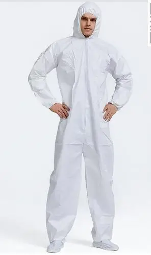连体一次性工作服防尘服防护服喷漆涂料家装带拉链带帽
