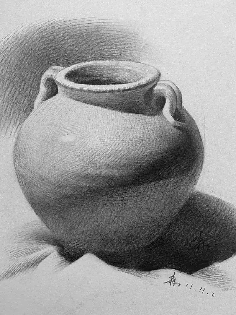 素描静物-罐子的绘画步骤图.#素描 #绘画教程 #一起学画画 - 抖音